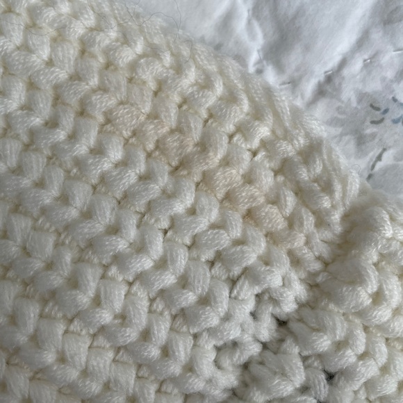 J Crew Factory Woven Ivory Infinity Scarf - Picture 5 of 6